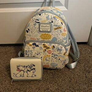 Disney Sidekicks Loungefly Mini Backpack & Wallet(Read